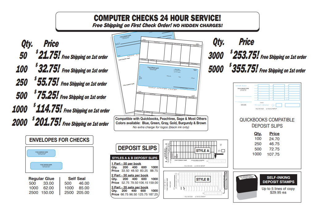 Order Business Checks by Fax